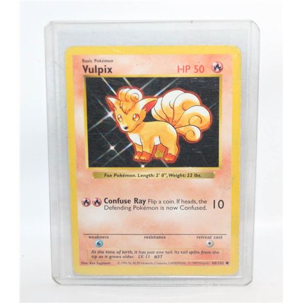 VULPIX SHADOWLESS BASE SET 1999 68/102 CARD