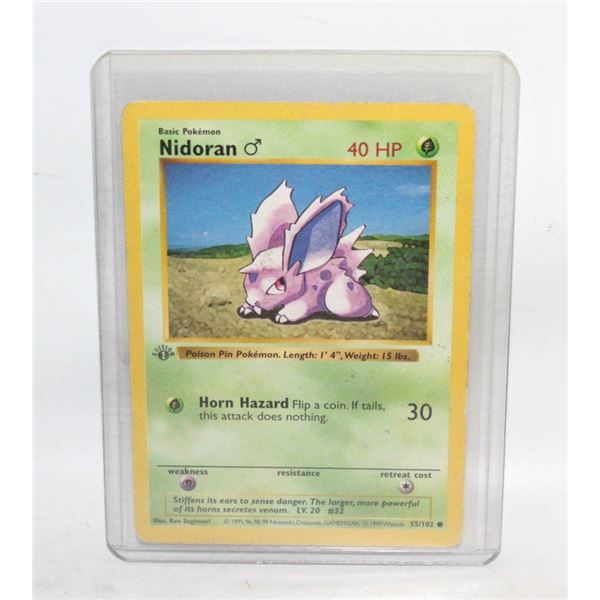 NIDORAN SHADOWLESS BASE SET 1999 55/102