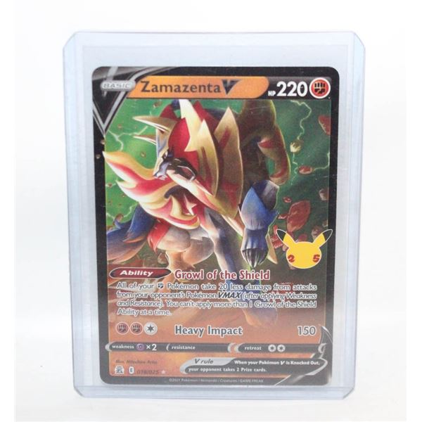 ZAMAZENTA V CELEBRATIONS 25 ANN 18/25 CARD