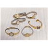 Image 1 : 6 LADIES GOLD TONE WATCHES - MAY REQUIRE BATTERY