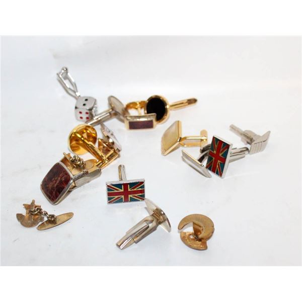 COLLECTION OF VARIOUS CUFFLINKS