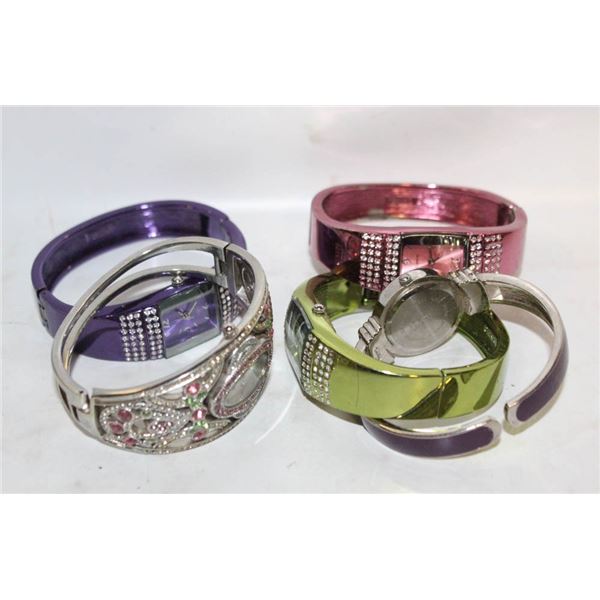5 LADIES METAL BRACELET STYLE WATCHES