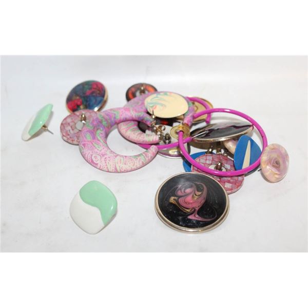 10 PAIRS OF EARRINGS