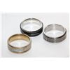 Image 1 : 3 MENS RINGS SZ 10-10.5 INCLUDING SPINNER RING