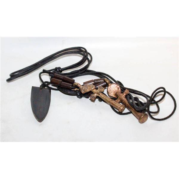 3 HAND CRAFTED NECKLACES