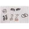 Image 1 : 5 PAIRS OF SILVER PLATED-SILVER TONE EARRINGS