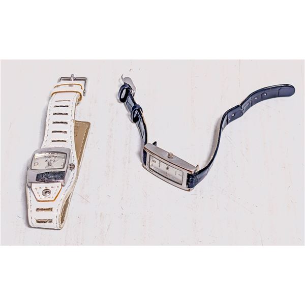 2 LADIES ALDO WATCHES LEATHER STRAP