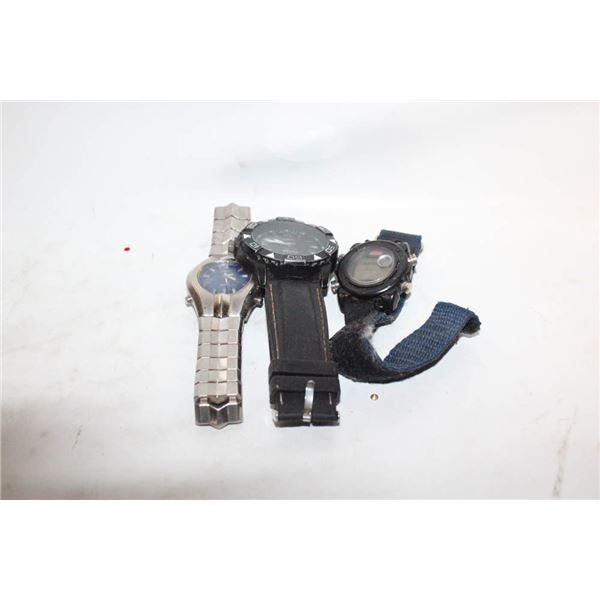 3 MENS WATCHES INC BERGE - MAY REQUIRE BATTERIES