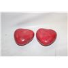 Image 1 : 2 HEARTS HAND CARVED FROM STONE
