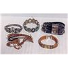 Image 1 : LEATHER SKULL THEME PLUS VARIOUS BRACELETS