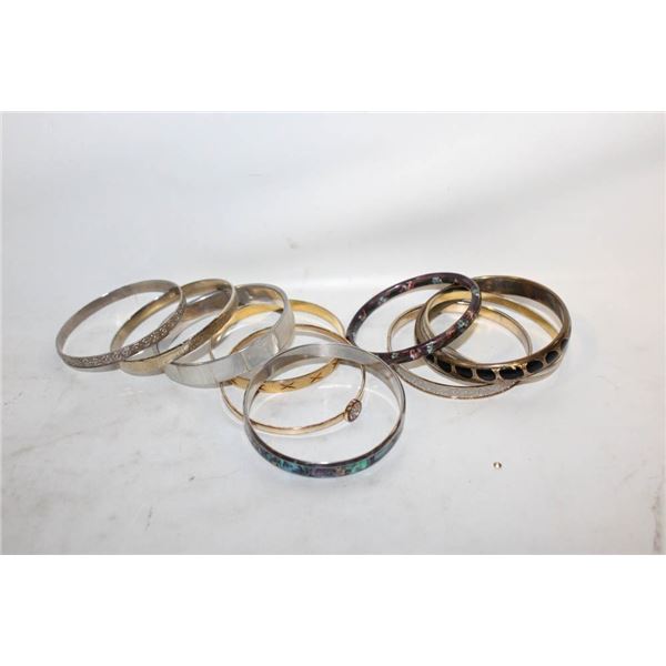 COLLECTION OF METAL BRACELETS