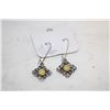 Image 1 : HANDMADE DIAMOND SHAPE EARRINGS