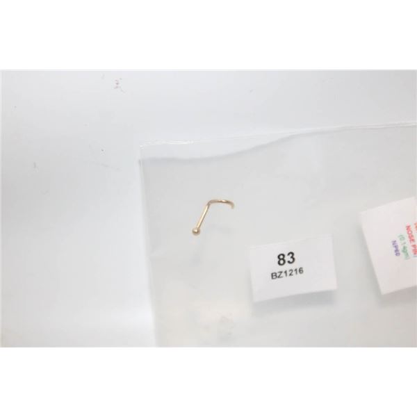 14KT. STAMPED NOSE PIN