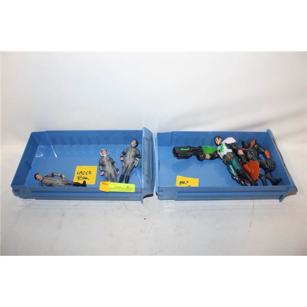 MAX STEEL & LAZER TEAM ACTION FIGURES