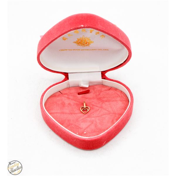 10KT MINI HEART PENDENT STAMPED