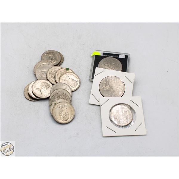 $10 OF MISC CANADIAN COINS