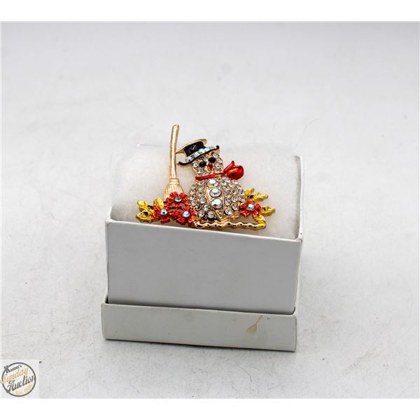 NEW CHRISTMAS SNOWMAN 1.85”X1.57”