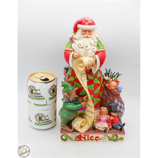 JIM SHORE "CHECKING IT TWICE" 10"