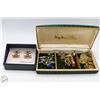 Image 1 : ESTATE CUFFLINKS, TIE BARS, TOKENS,PINS IN BOXES