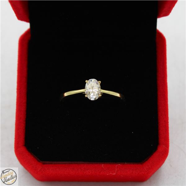 #3357-1.00 CT GRA CERTIFIED OVAL CUT MOISSANITE