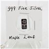 Image 1 : #3381-CANADIAN .999 FINE SILVER 1 GRAM BAR WITH
