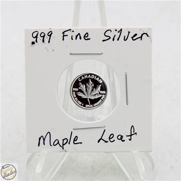 #3380-CANADIAN .999 FINE SILVER 1 GRAM WITH