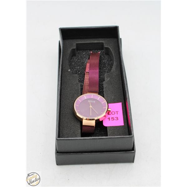 BERING SOLAR 33MM LADIES WATCH