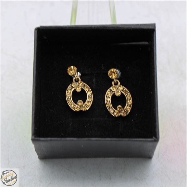 VINTAGE MONET HORSESHOE EARRINGS