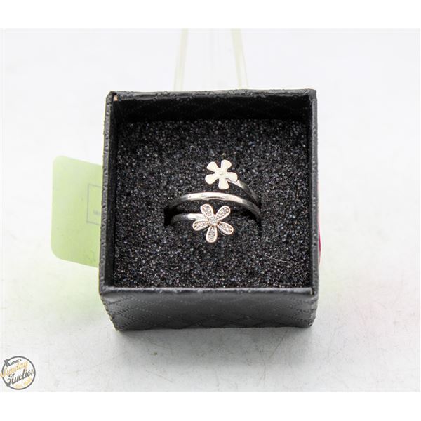 SILVER 925 LADIES RING, SIZE 8