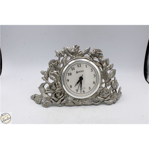 VINTAGE SEAGULL MANTLE CLOCK, WORKS