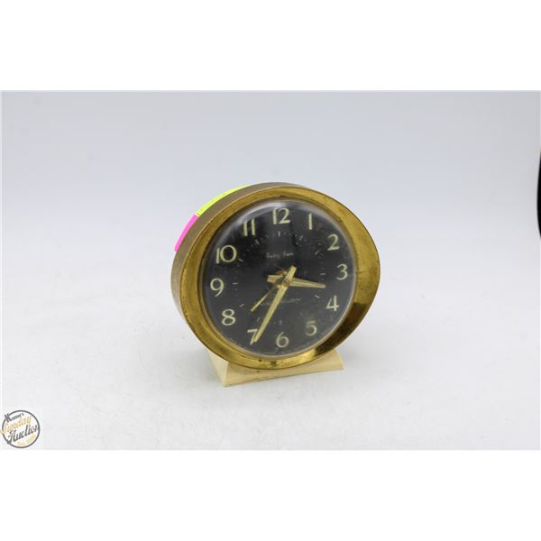 VINTAGE WESTLOX BABY BEN MECHANICAL ALARM CLOCK