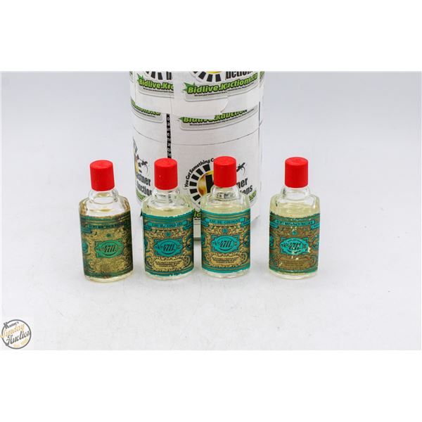 LOT OF 4 EAU DE COLOGNE 4711 KOLNISCH WASSER