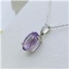 Image 3 : STERLING SILVER NATURAL AMETHYST (6.5CT) PENDANT