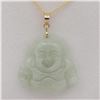 Image 1 : 14KT YELLOW GOLD JADEITE (20.74CT)  BUDDHA