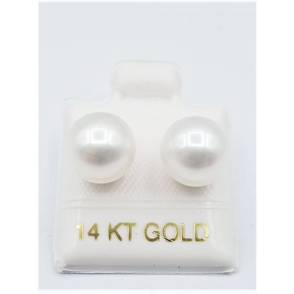 14KT YELLOW GOLD FRESHWATER CULTURED