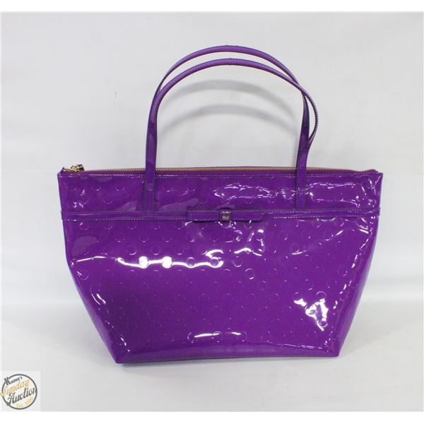 KATE SPADE PURPLE TOTE BAG WITH TAG