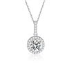 Image 5 : 1 CT GRA CERTIFIED ROUND BRILLIANT 925S NECKLACE