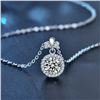 Image 2 : 1 CT GRA CERTIFIED ROUND BRILLIANT 925S NECKLACE