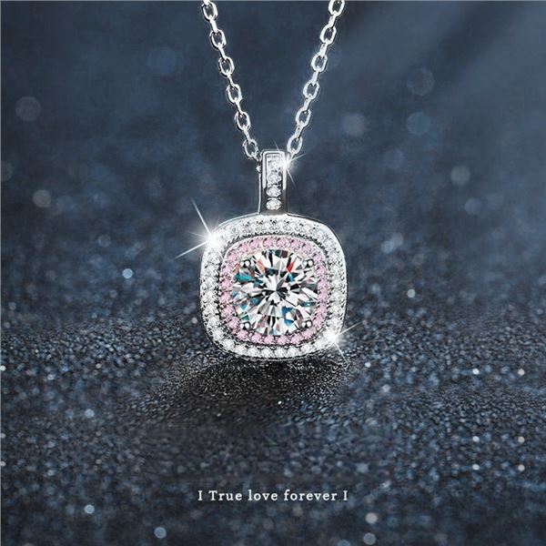 1 CT GRA CERTIFIED ROUND BRILLIANT 925S NECKLACE