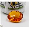 Image 1 : 123.02 CTS NATURAL CITRINE GEMSTONE, COA $7,260.00
