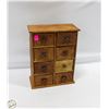 Image 1 : ESTATE WOOD 8 DRAWER JEWELLERY CABINET