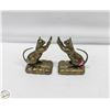 Image 1 : PAIR OF ESTATE METAL CAT BOOK ENDS