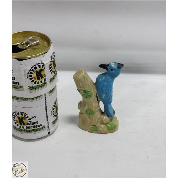 ESTATE MADE IN JAPAN PORCELAIN BLUEJAY ORNAMENT