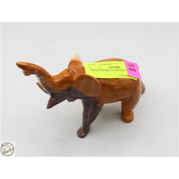 ONYX STONE ELEPHANT 5" X 6"