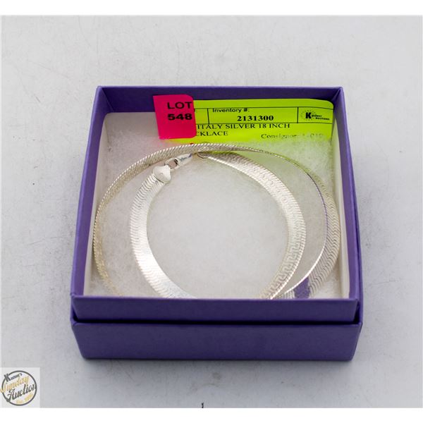 925 ITALY SILVER 18 INCH NECKLACE