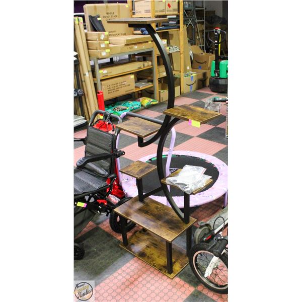 NEWLY ASSEMBLED IBRIGH TSO 7 TIER ABSTRACT SHELF