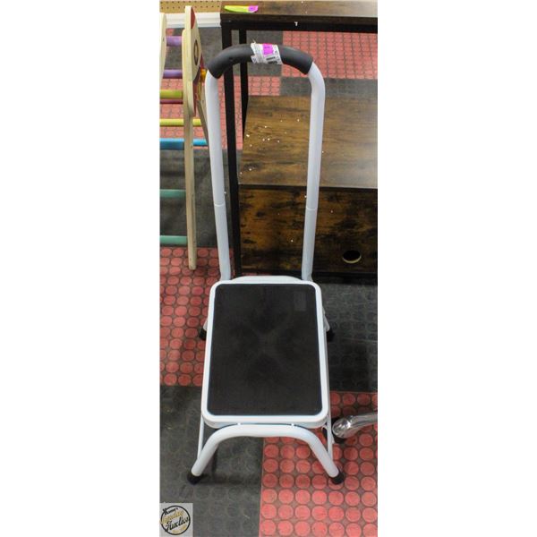 NEW ASSEMBLED STEP STOOL WITH HANDLE