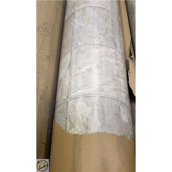ROLL OF ARMSTRONG LINOLEUM BEIGE 12’ X 145’