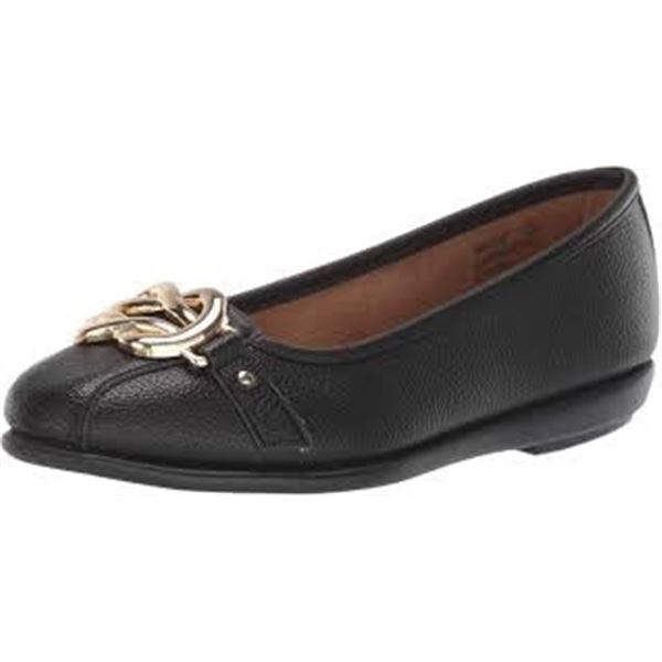 NEW AEROSOLES WOMENS BLACK FLATS SIZE 7