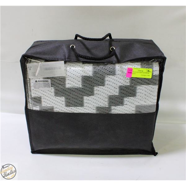 NEW GUGUTEA GREY OUTDOOR RUG 6X9FT